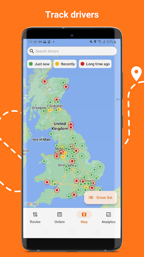 Track-POD Route Manager Screen 3