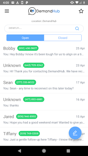 Android application DemandHub screenshort