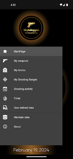 Android application Shooting log (Shoot log) screenshort