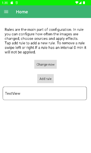 Android application Supernova screenshort
