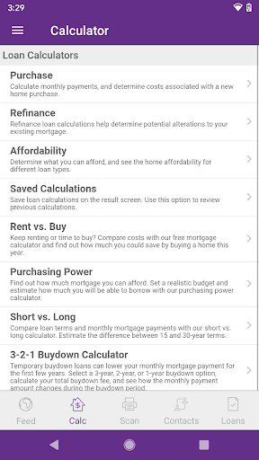 Vision Lending Services Screen 2