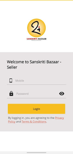 Android application Sanskriti Bazaar Seller screenshort