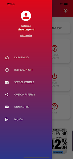 Simba Service Screen 3