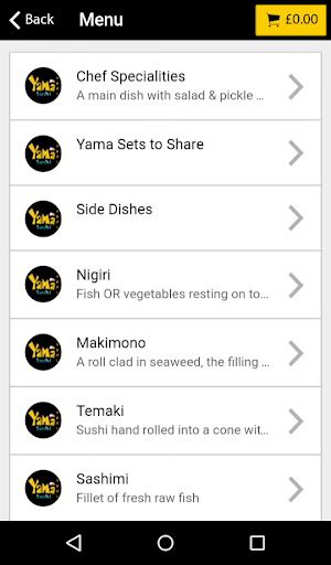Yama Sushi Online Screen 2