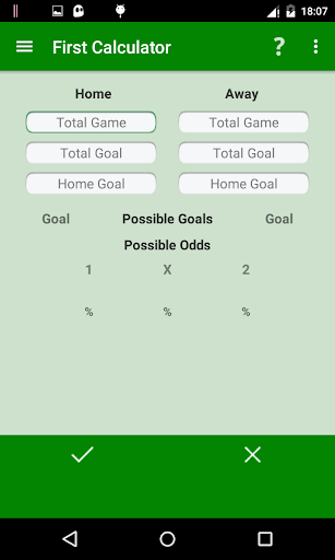 Odds Betting Calculator Screen 2