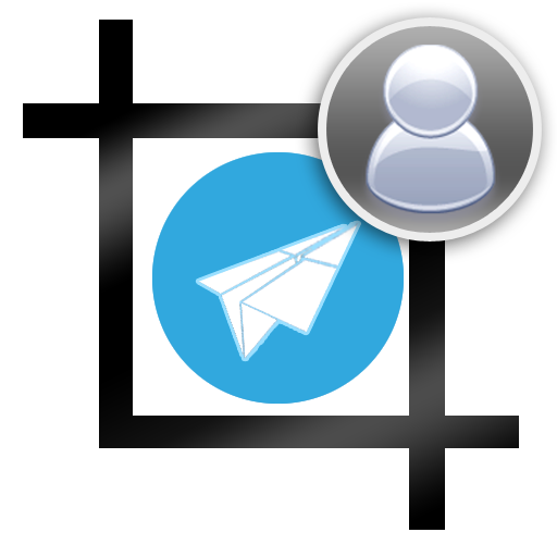 Profile w/o crop for Telegram logo