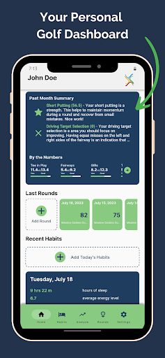 Android application One Iota Golf screenshort