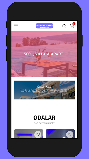 Android application Gelmeden Kirala screenshort