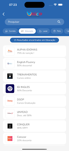 Unico Clube de descontos Screen 3