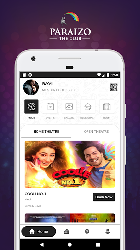 Android application Paraizo Club screenshort