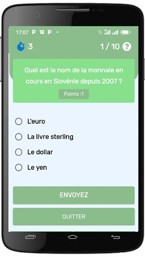 Quiz Slovénie Screen 3