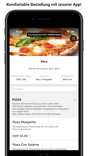 Android application Péra screenshort