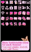screenshot of Royal Pink Wallpaper Theme