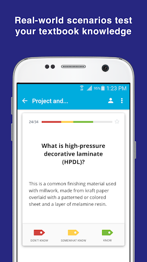 Android application NCIDQ IDPX Flashcards screenshort