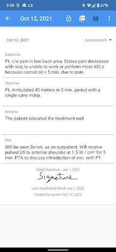 1010 Physiotherapy Screen 3