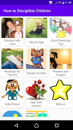 Android application How to discipline your kids screenshort