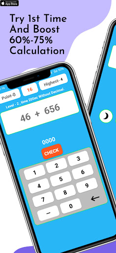 Android application Math IQ Test screenshort