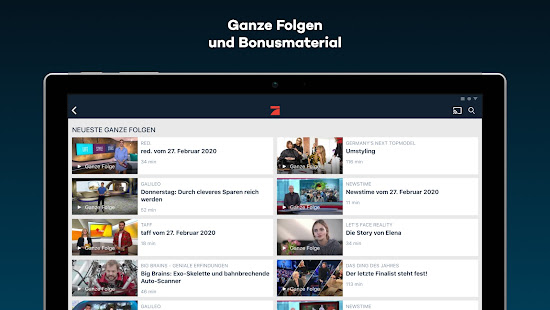 ProSieben u2013 Kostenloses Live TV und Mediathek Varies with device APK screenshots 15
