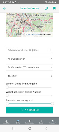 Android application baardse-Immo screenshort