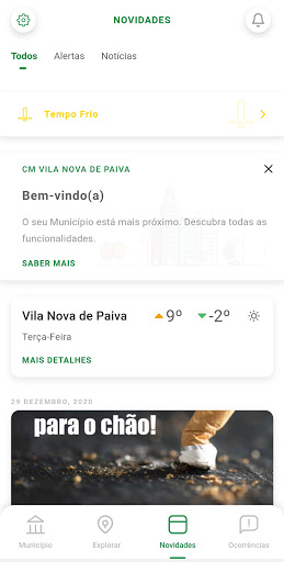 Android application Vila Nova de Paiva Presente screenshort