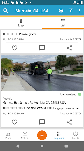 Screenshot of Murrieta Fix It