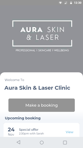 Android application Aura Skin & Laser Clinic screenshort