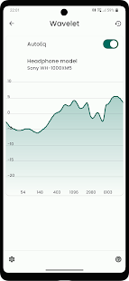 Wavelet: headphone specific EQ Bildschirmfoto