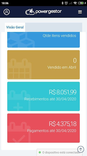 Android application PowerGestor screenshort