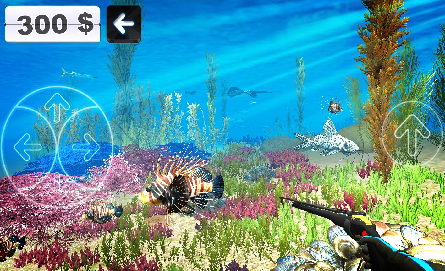 Android application Spearfishing 3D screenshort