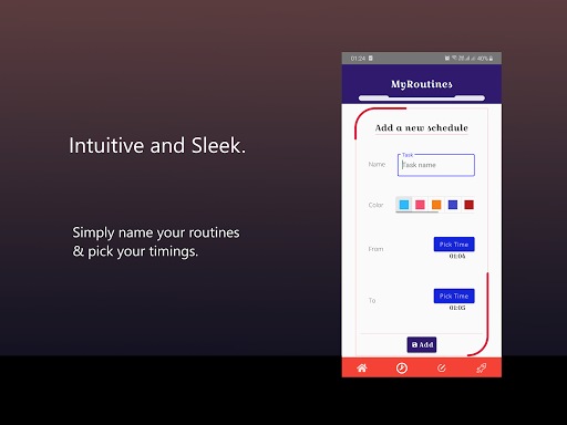 MyRoutines Screen 2