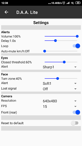 Driver Attention Alert lite