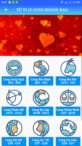 Bói Tính Cách Cung Hoàng Đạo Screen 3