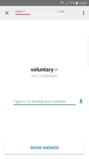 VocApp English Flash cards Screenshot 4 - AppWisp.com