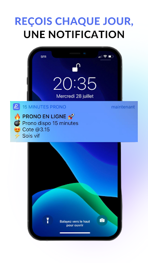 Android application 15 Minutes Prono - Paris sport screenshort
