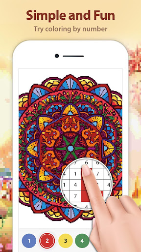 Screenshot of Mandala Color by Number