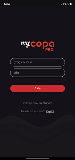Android application MyCopa Pro screenshort