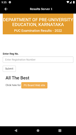 PUC Result 2024 App Karnataka Screen 2
