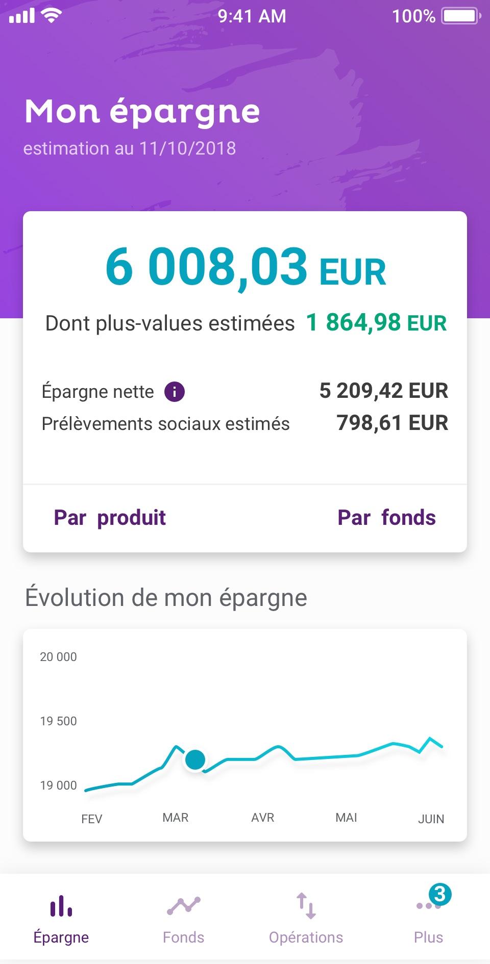 Android application My Savings screenshort