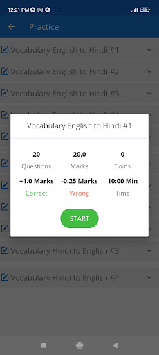 Hindi to English Word Meaning Screen 3