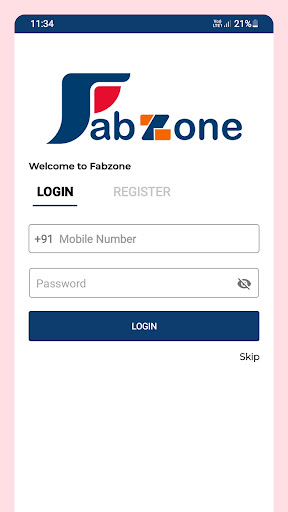 Android application FABZONE WHOLESALE CLOTH SURAT screenshort