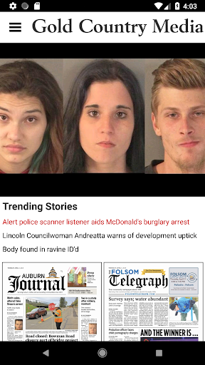 Android application Gold Country Media News screenshort