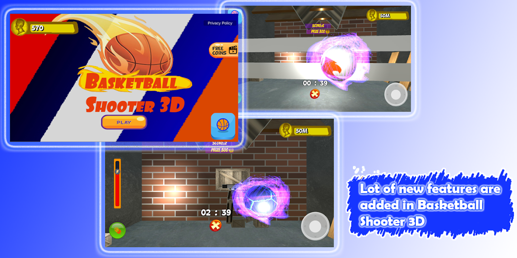 Basketball Shooter 3D - Offline Mobile Games 2021 2.1 APK + Mod (Unlimited money) untuk android