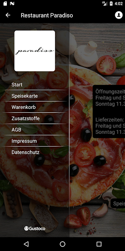 Restaurant Paradiso Screen 2