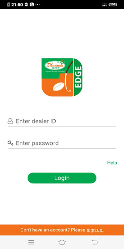 Android application Dhaanya Edge Dealer screenshort