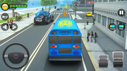스쿨버스 운전 3D 시뮬레이터 게임