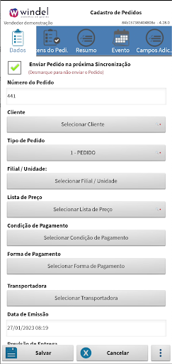 Windel - Força de Vendas Screen 3
