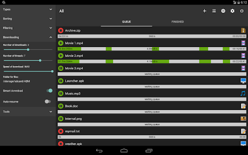 Advanced Download Manager & Torrent downloader Varies with device APK screenshots 11