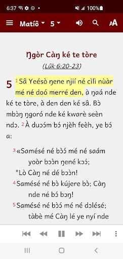 Mambila (Cameroon) Bible Screen 2