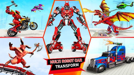 Multi Robot Car Transform Game Screen 2