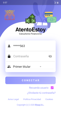 Android application AtentoEstoy screenshort